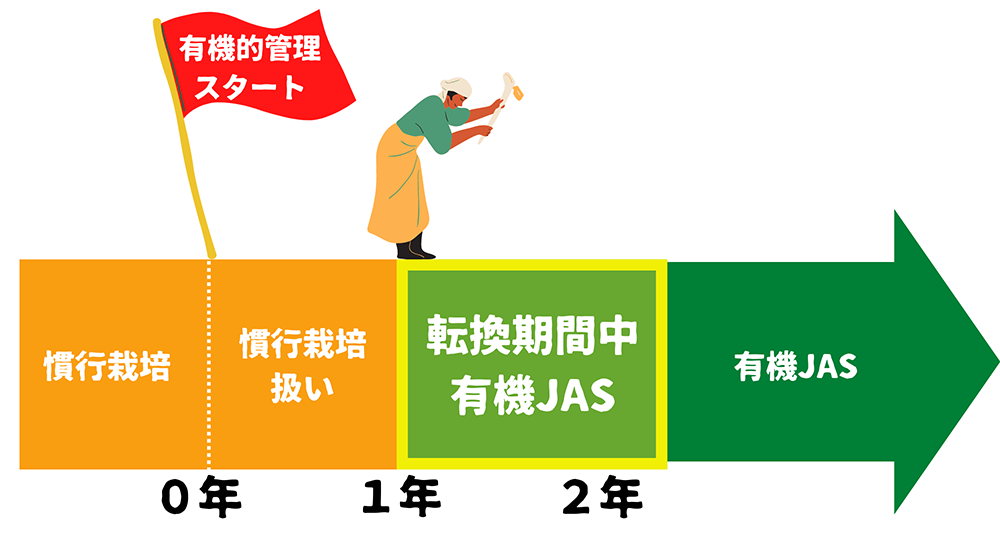 転換期間中イラスト